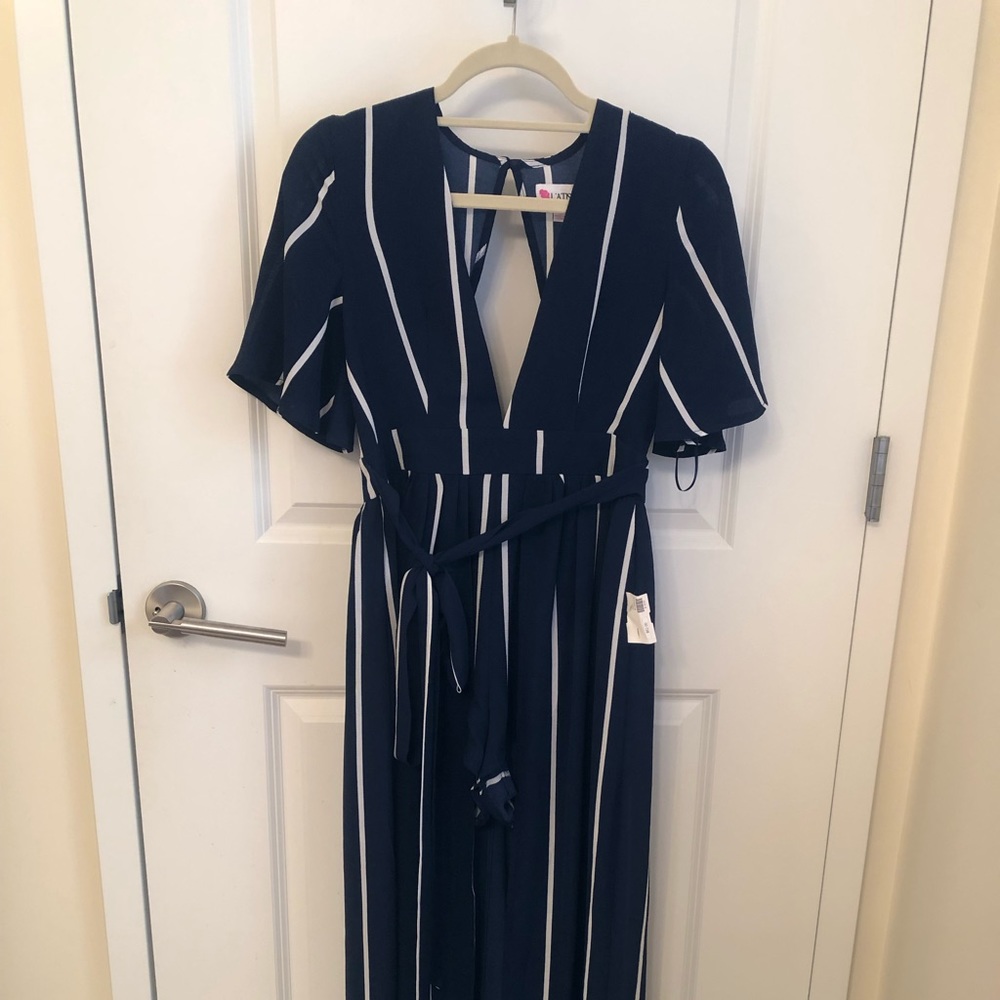 L’Atiste Blue & White Romper